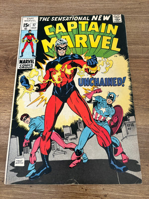 Captain Marvel # 17 FN Comic Book Captain America Bucky 15 J483