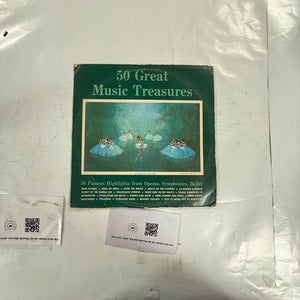 50 Great Music Treasures 50 Famous Highlights LP Vinyl Record Box Set 4 ER4