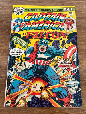 Captain America # 197 FN Marvel Comic Book Jack Kirby Falcon 2 J479