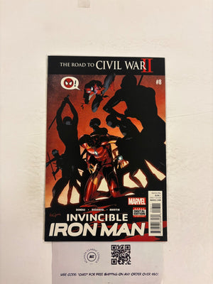 Invincible Iron Man #8 2016 Marvel VF-NM Comic Book 4 ET28