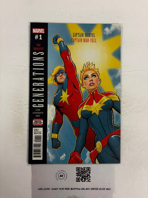 Generations Captain Marvel & Captain Mar-Vell #1 Marvel VF-NM Comic Book 23 ET28