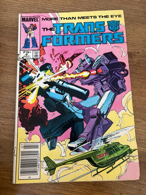 Transformers # 6 VG Marvel Comic Book Mini Series 1st Issue Optimus 20 J481