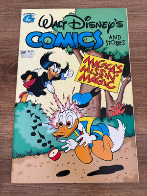 Lot Of 5 Walt Disney's Comics & Stories # 591 592 593 594 595 Gladstone 4 J476