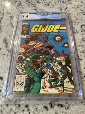 G.I. Joe # 19 CGC Graded 9.4 Marvel Comic Book 1984 Snake Eyes Larry Hama JH45