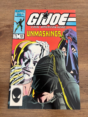 G.I. Joe # 55 NM Marvel Comic Book Snake Eyes Duke Cobra Commander 9 J471