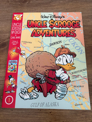 Walt Disney's Uncle Scrooge Adventures #1 Gladstone Comic Book Carl Barks 4 J474