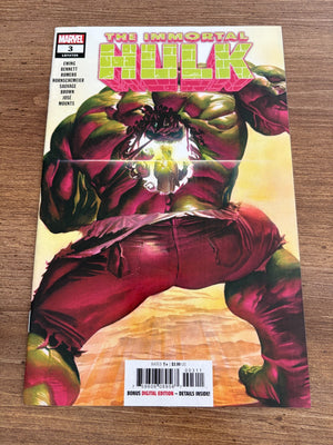 The Immortal Hulk # 3 NM 1st Print Marvel Comic Book Alex Ross Cover 1 J478