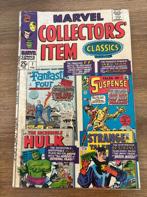 Marvel Collectors' Item Classics # 7 VG- Comic Book Fantastic Four Hulk 18 J477