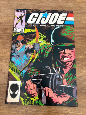 G.I. Joe # 45 VF Marvel Comic Book Snake Eyes Duke Cobra Commander 8 J471