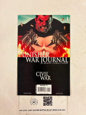 Punisher War Journal Civil War #1 NM Marvel Comic Books Avengers 3 HH114