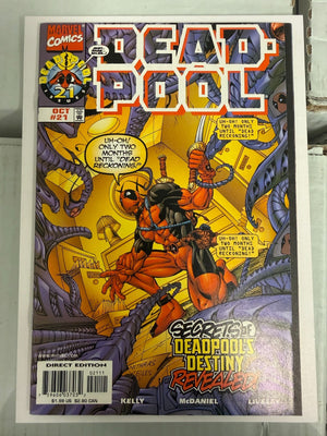 Deadpool # 21 VF/NM Marvel Comic Book Cable Domino Wolverine 1 J800