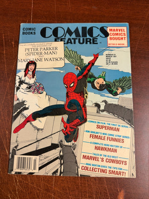 Comics Feature # 53 Comic Book Magazine Spider-Man Mary Jane Watson 1987 2 J251
