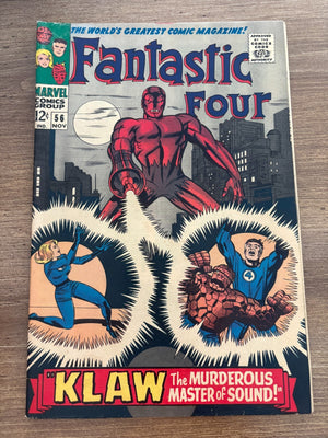 Fantastic Four # 56 FN Marvel Comic Book Dr. Doom Thing Human Torch 11 J477