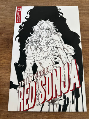 The Invincible Red Sonja # 2 NM 1st Print Variant Cover Dynamite Comics 12 J478