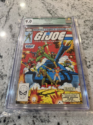 G.I. Joe # 1 CGC Qualified Graded 9.0 Marvel Comic Book Green Label 1982 JH45