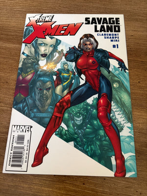 Lot Of 4 X-Treme X-Men Savage Land # 1 2 3 4 VF-NM Marvel Comic Books 15 J480