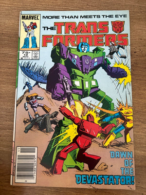 Transformers # 10 VF- Marvel Comic Book Mini Series 1st Issue Optimus 20 J481