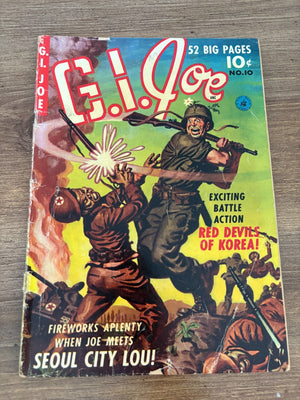 G.I. Joe # 10 VG Ziff-Davis Comic Book Golden Age Korean War 1st Issue 19 J347