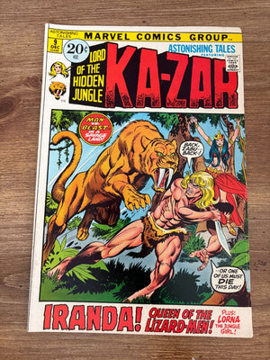 Astonishing Tales # 9 FN/VF Marvel Comic Book Ka-Zar Zabu Tiger 17 J472