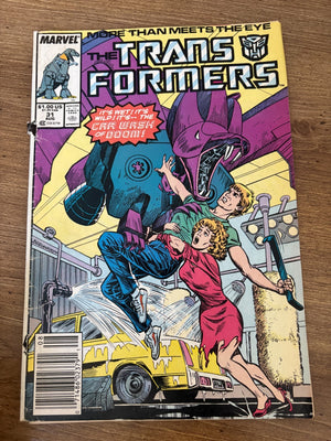 Transformers # 31 VG Marvel Comic Book Mini Series 1st Issue Optimus 21 J481