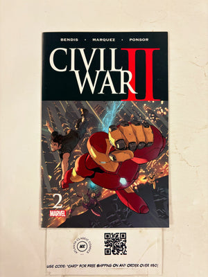 Civil War II #2 NM Marvel Comic Books Iron Man Captain Marvel 2 HH114