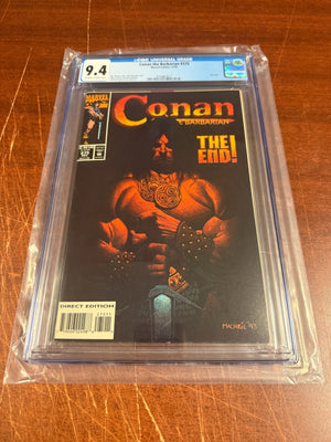 Conan The Barbarian # 275 CGC Graded 9.4 Marvel Comic Book Last Issue JH42