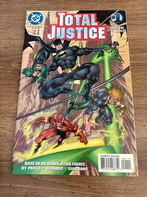 Lot Of 3 Total Justice DC Comic Boks # 1 2 3 VF-NM Batman Superman Flash 10 J458