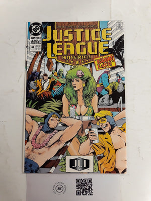 justice League America #34 NM DC Comic Books Blue Beetle Booster Gold 21 HH119