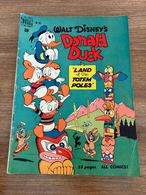 Four Color # 263 VG Dell Golden Age Comic Book Donald Duck Totem Poles 20 J462