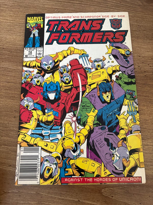 Transformers # 74 VF Marvel Comic Book Mini Series 1st Issue Optimus 22 J481