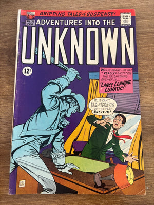 Adventures Into The Unknown # 170 FN- ACG Silver Age Comic Book Sci-Fi 12 J477
