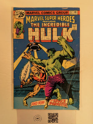 Marvel Super-heroes #57 GD Marvel Comic Books Hulk 11 Hh127