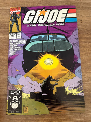 G.I. Joe # 112 VF/NM Marvel Comic Book Snake Eyes Duke Cobra Destro 18 J481