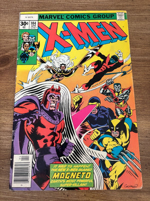 Uncanny X-Men # 104 FN Marvel Comic Book Wolverine Cyclops Storm 12 J483