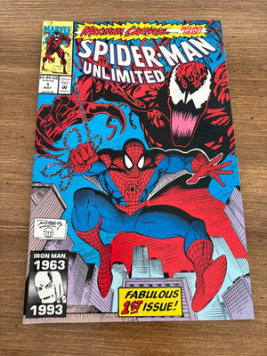 Lot Of 2 Spider-Man Unlimited Marvel Comic Books # 1 2 NM Maximum Carnage 9 J465