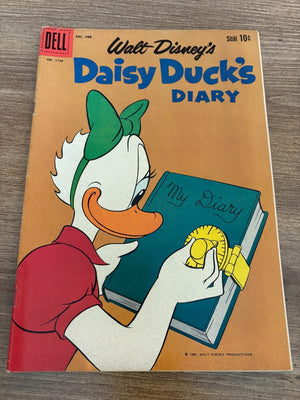 Four Color # 1150 VF Dell Golden Age Comic Book Daisy Duck Diary Disney 23 J462