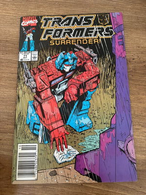 Transformers # 71 VF Marvel Comic Book Mini Series 1st Issue Optimus 22 J481