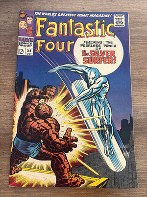 Fantastic Four # 55 VG-FN Marvel Comic Book Dr. Doom Thing Human Torch 11 J477