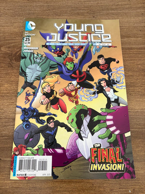 Young Justice # 25 FN/VF DC Comic Book 1st Print Robin Flash Aquaman 15 J464