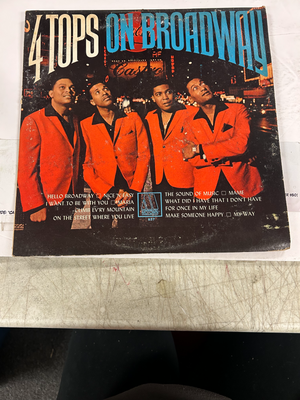 Four Tops 4 Tops On Broadway LP Vinyl Record Motown Soul 6 ET5