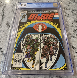 G.i. Joe # 6 CGC Graded 9.4 Marvel Comic Book Cobra 1982 Larry Hama JH45