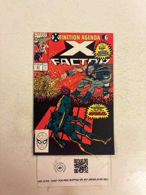 X-Factor #61 NM Marvel Comic Books Cyclops Jean Grey Ice Man Beast Angel 4 HH113