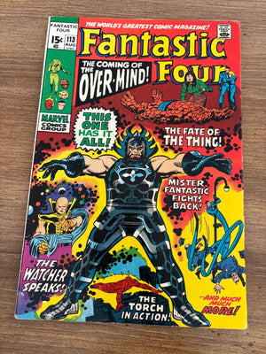 Fantastic Four # 113 FN Marvel Comic Book Dr. Doom Human Torch Thing 15 J471