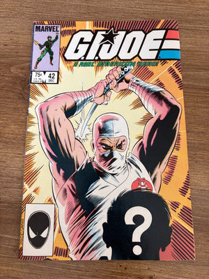 G.I. Joe # 42 VF Marvel Comic Book Snake Eyes Duke Cobra Commander 8 J471