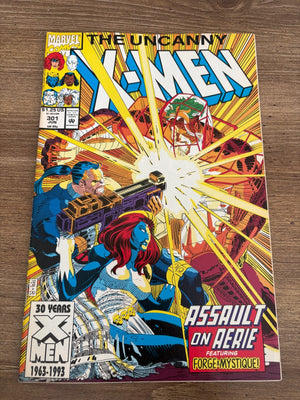 Lot Of 5 Uncanny X-Men Marvel Comic Books # 301 302 303 304 305 VF-NM 5 J466
