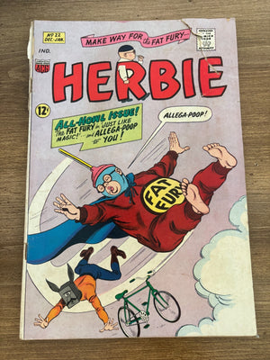 Herbie # 22 GD ACG Silver Age Comic Book Fat Fury 13 J477
