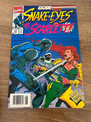 G.I. Joe # 137 NM- Marvel Comic Book Snake Eyes Duke Cobra Destro 19 J481