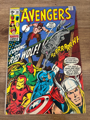 Avengers # 80 FN Marvel Comic Book Red Wolf Thor Vision Iron Man 11 J483