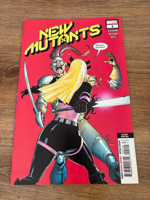 New Mutants # 1 NM 2nd Print Variant Marvel Comic Book Hickman 22 J480