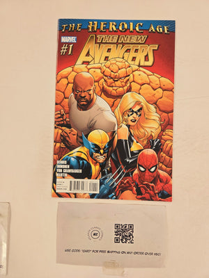 New Avengers #1 NM Marvel comic Books Thing Power Man Wolverine 22 HH135